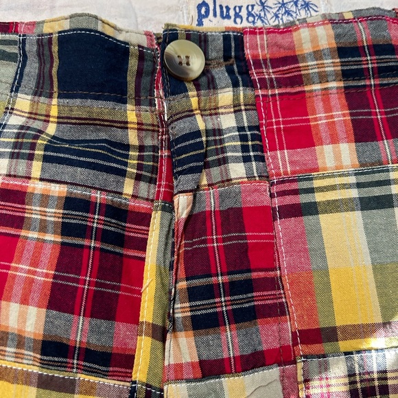 Plug men’s size 44 red patch‎ plaid cargo shorts - Picture 4 of 9